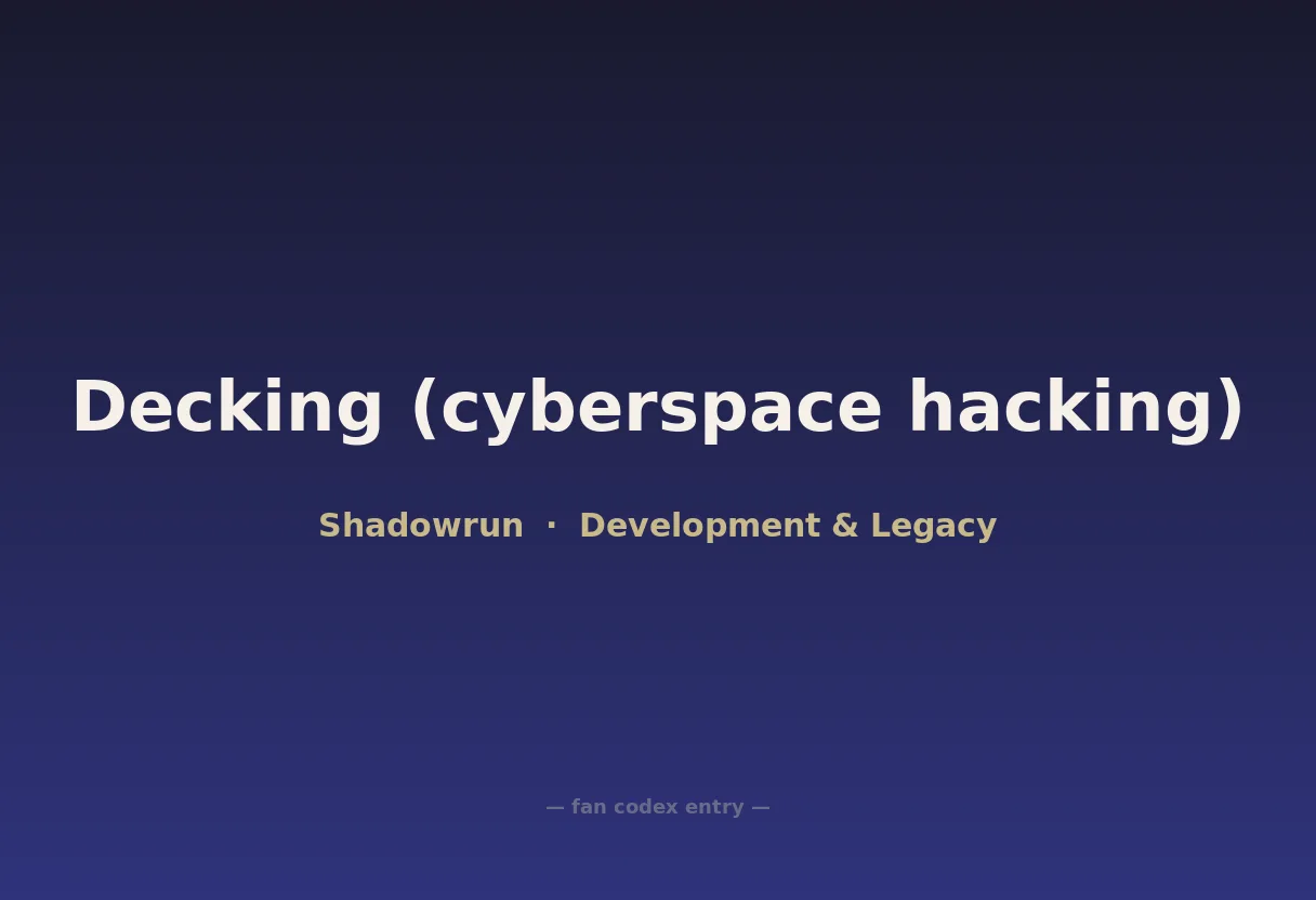 Decking (cyberspace hacking)