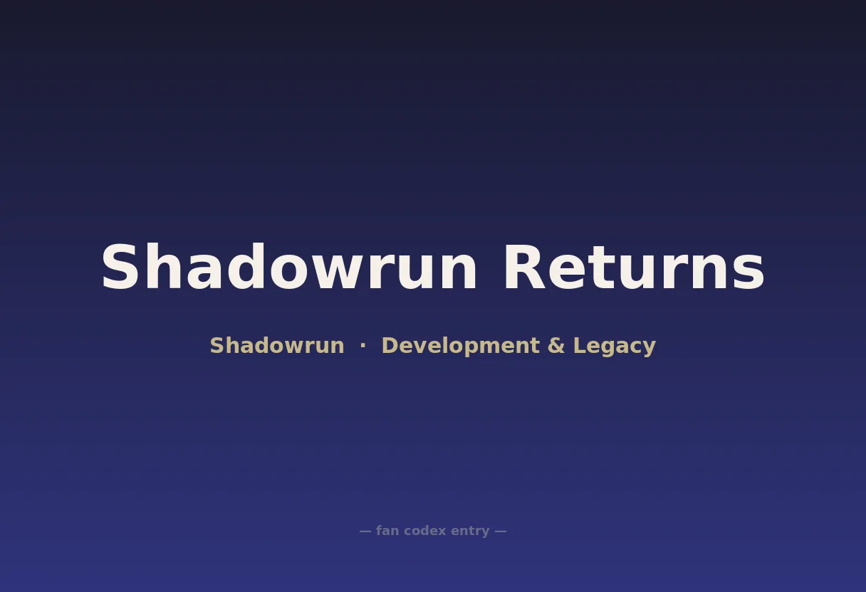 Shadowrun Returns