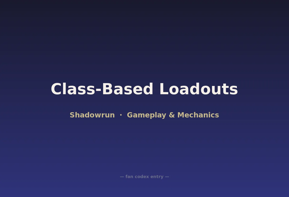 Class-Based Loadouts