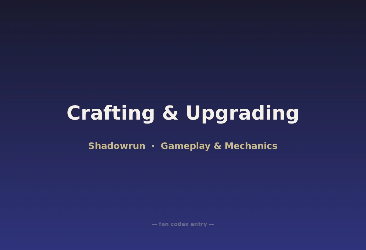 Crafting & Upgrading