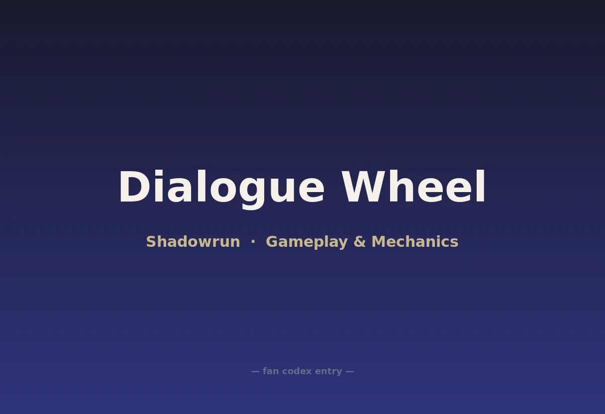 Dialogue Wheel