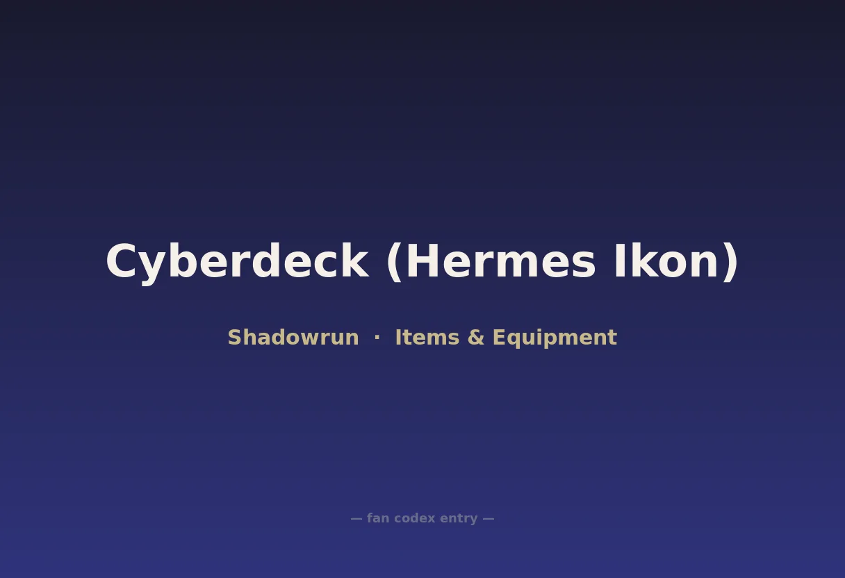 Cyberdeck (Hermes Ikon)